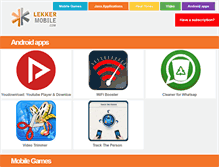 Tablet Screenshot of lekkermobile.com